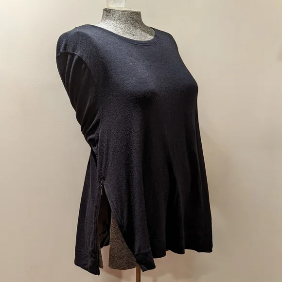 Matty M Midnight Blue Long Sleeve Cozy Top Size XXL - Picture 2 of 6